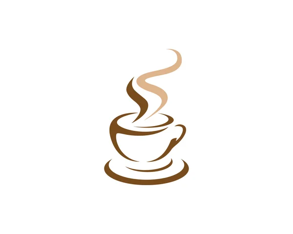 Plantilla de logotipo de icono de café — Archivo Imágenes Vectoriales