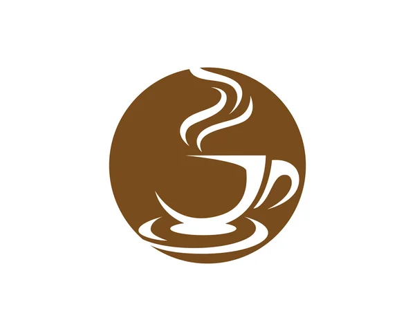 Plantilla de logotipo de icono de café — Vector de stock