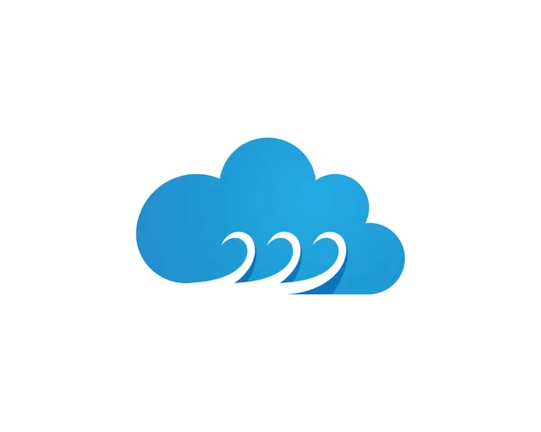 Cloud Internet Daten Logo und Symbol — Stockvektor