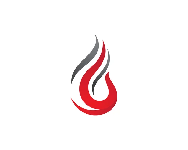 Brandflamme Logo-Vorlage — Stockvektor