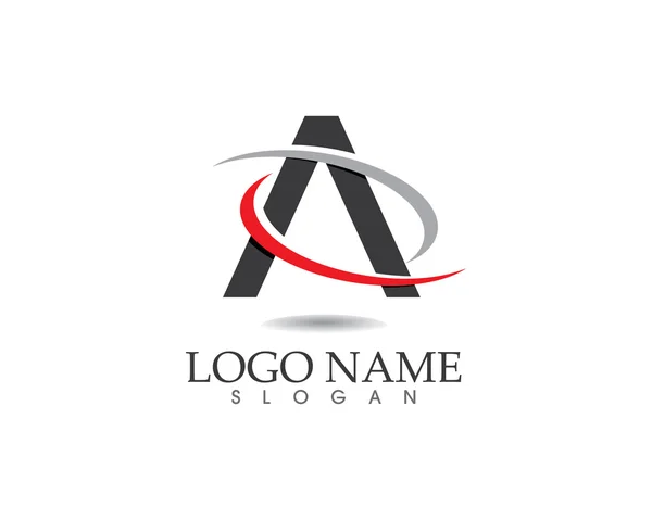 Um logotipo e um símbolo de letra — Vetor de Stock