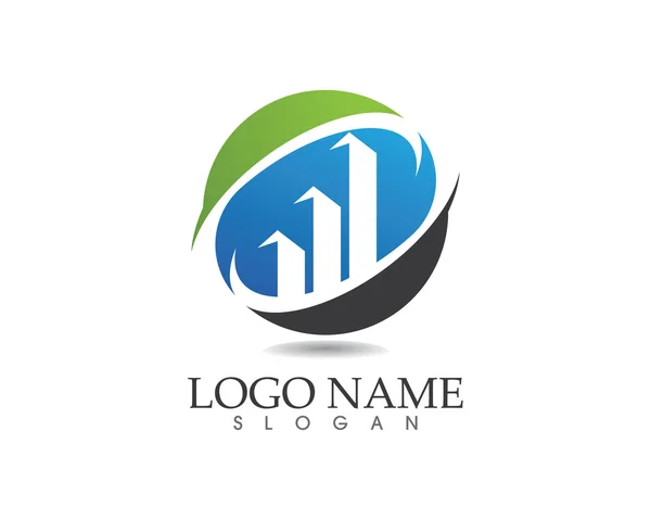 Logótipo e símbolo das finanças das empresas —  Vetores de Stock