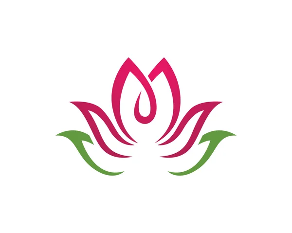 Modello logo Lotus di bellezza — Vettoriale Stock