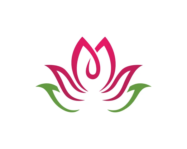 Szablon Logo Lotus Beauty — Wektor stockowy