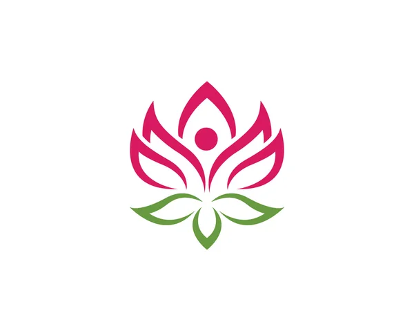 Modelo de Lotus Logo beleza — Vetor de Stock