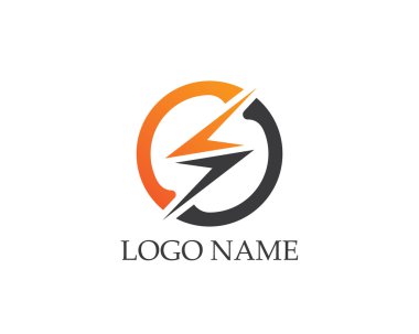 Flaş güç logo ve sembolü 