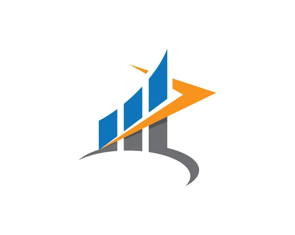 Logotipo e modelo de finanças empresariais —  Vetores de Stock