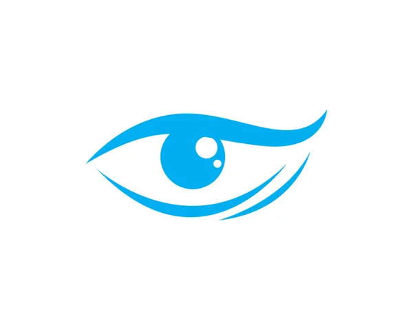 Вектор логотипа по уходу за глазами — стоковый вектор