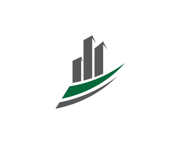 Logo dan templat keuangan bisnis - Stok Vektor