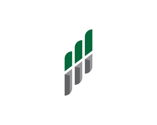 Logo y plantilla de financiación empresarial — Archivo Imágenes Vectoriales