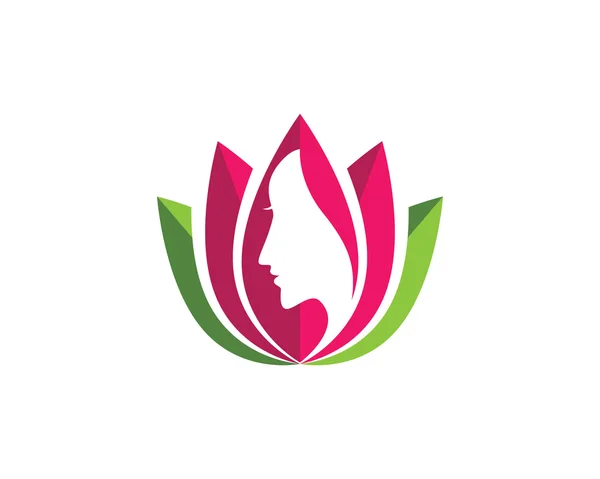 Femme beauté et spa logo — Image vectorielle