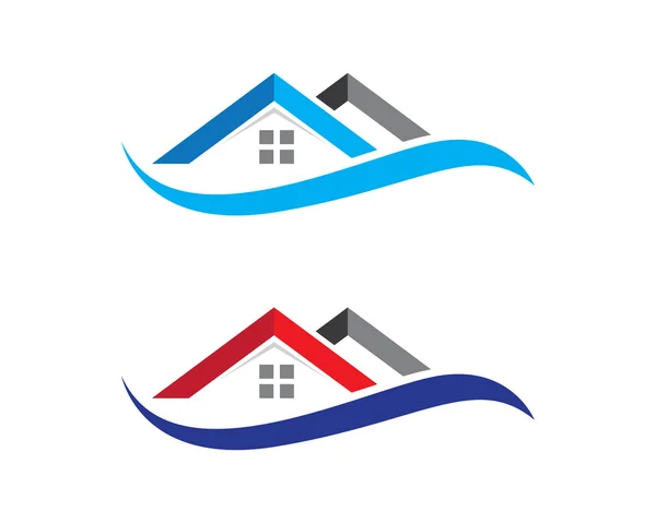 Logotipo y símbolo de la casa — Vector de stock