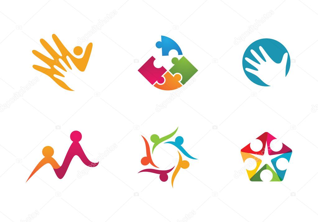 community care Logo template vector icon