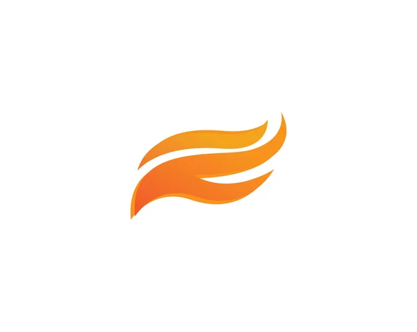 Modèle de logo flamme de feu — Image vectorielle