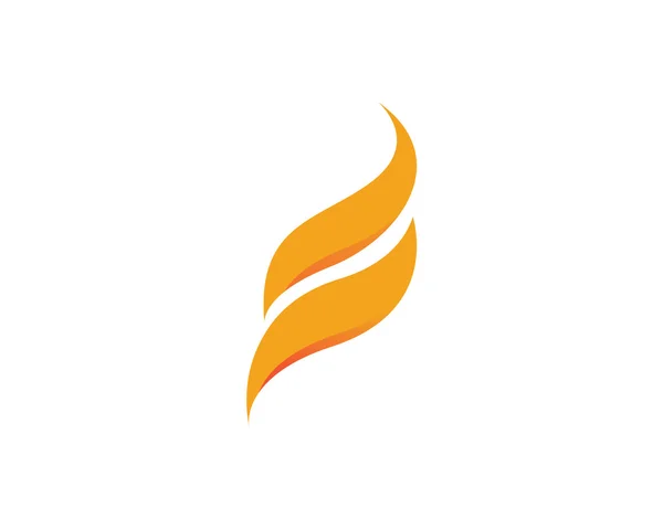 Modèle de logo flamme de feu — Image vectorielle