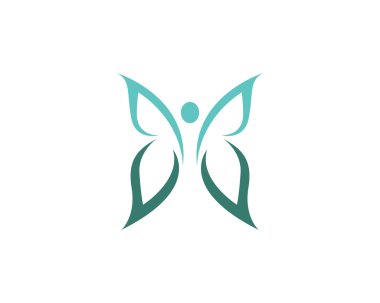 Kelebek logo şablonu