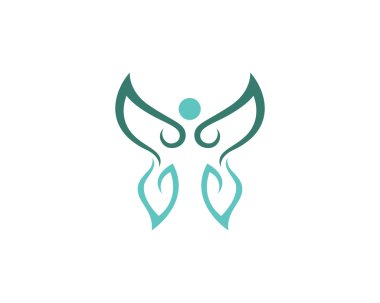 Kelebek logo şablonu