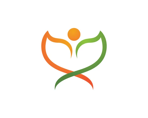 健康のロゴのテンプレート ベクトル アイコン デザイン — ストックベクタ