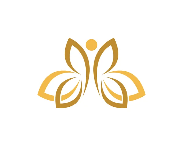 Plantilla de logotipo de mariposa — Vector de stock