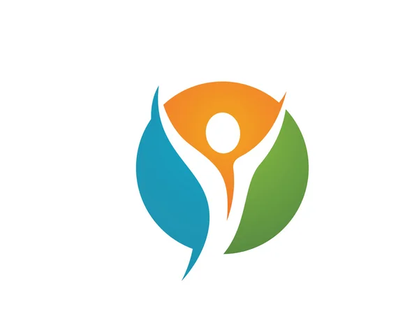 Salud Logo Plantilla vector icono de diseño — Vector de stock