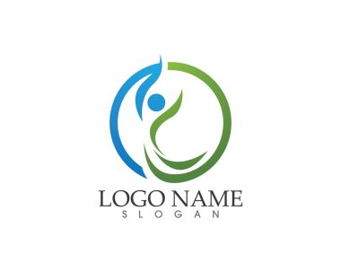 Sağlık insan başarı hayat logo