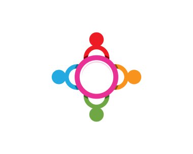 Topluluk grup insanlar eğitim logosu