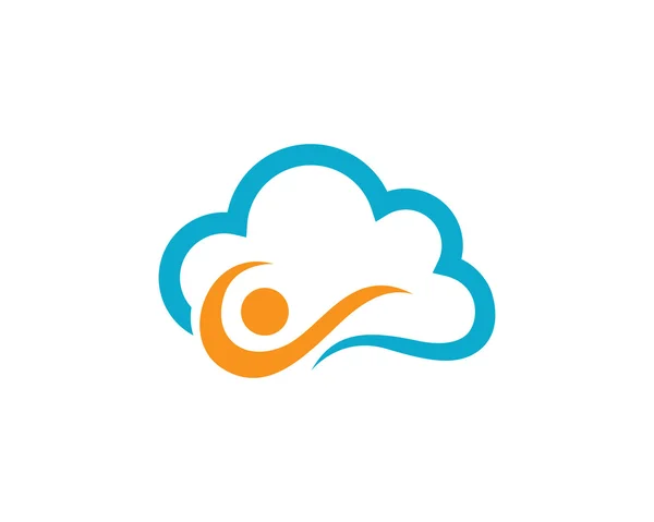 Szablon Logo chmura — Wektor stockowy