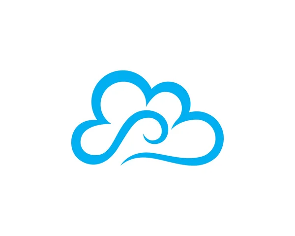 Plantilla de logotipo de nube — Vector de stock