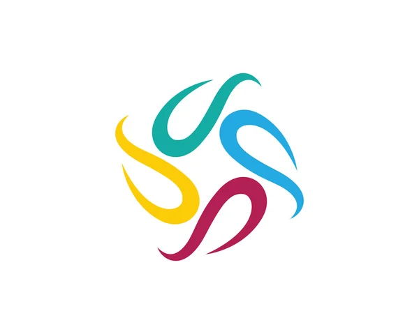 Közösségi ellátás logó sablon — Stock Vector