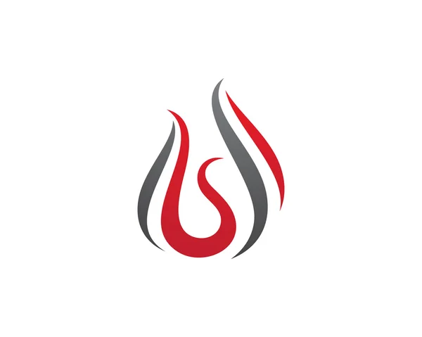 Brandflamme Logo-Vorlage — Stockvektor