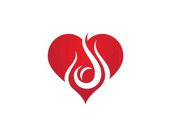 Brandflamme Logo-Vorlage — Stockvektor