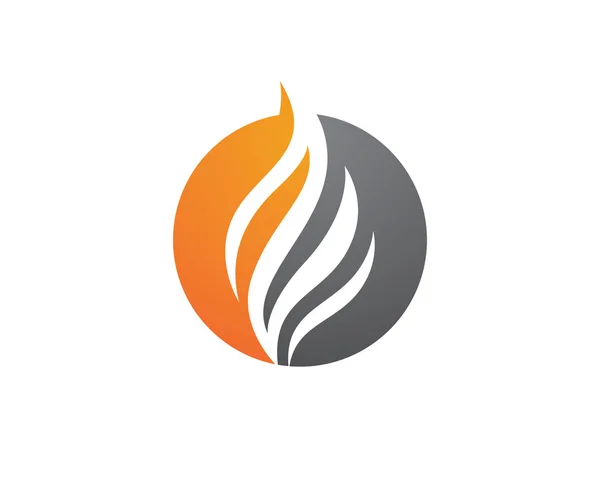 Šablona loga ohně plamene — Stockový vektor