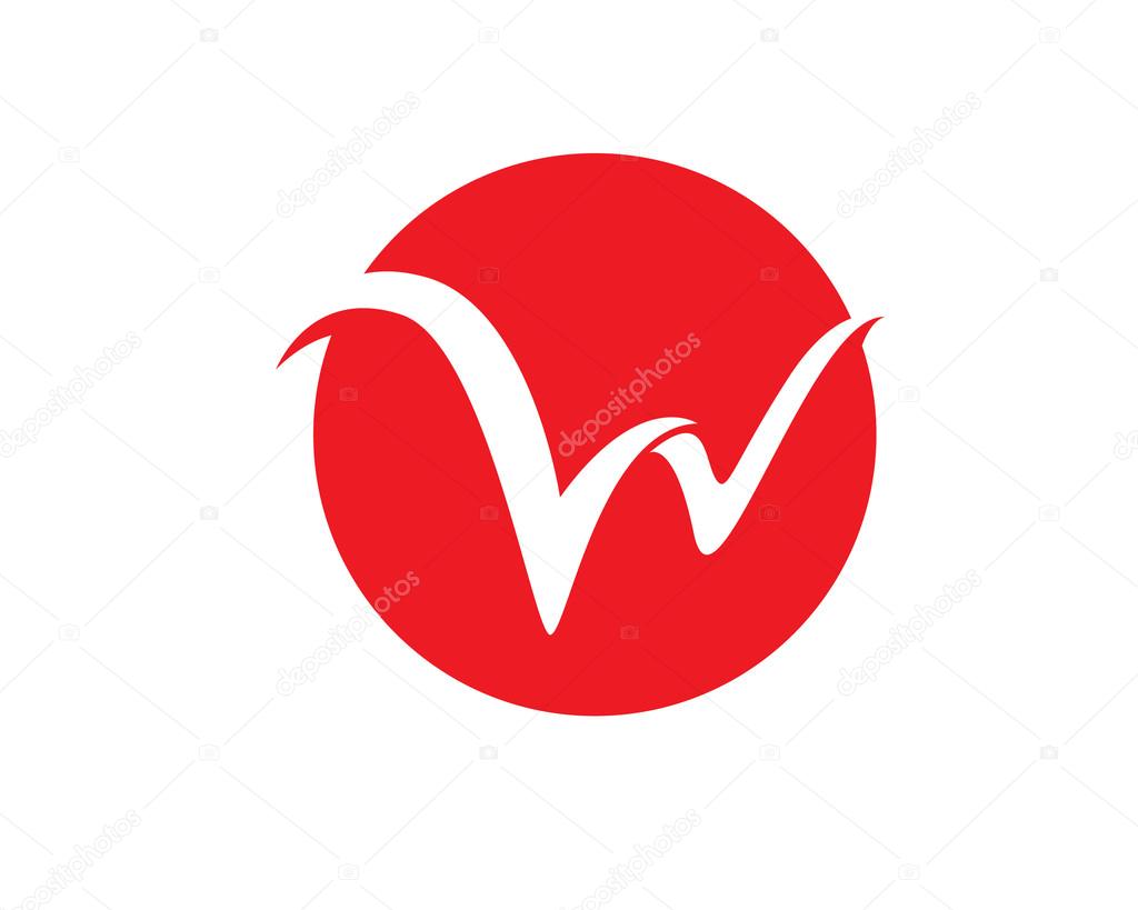 W letter logo and template