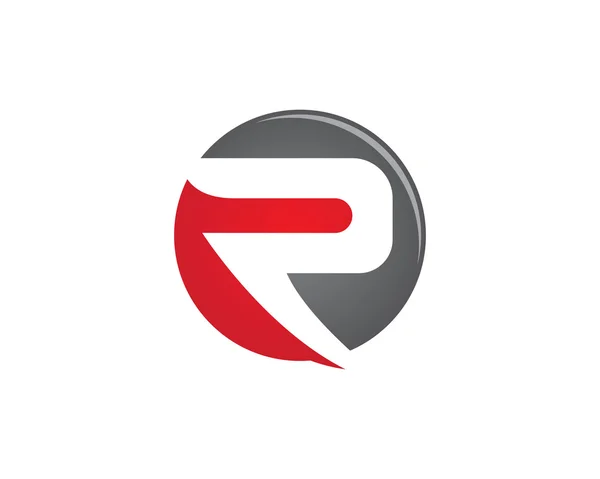 R list Logo firmy profesjonalne logo szablon — Wektor stockowy