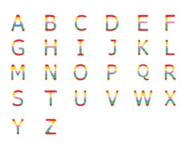 Mektup koleksiyonu sembolü ve şablon