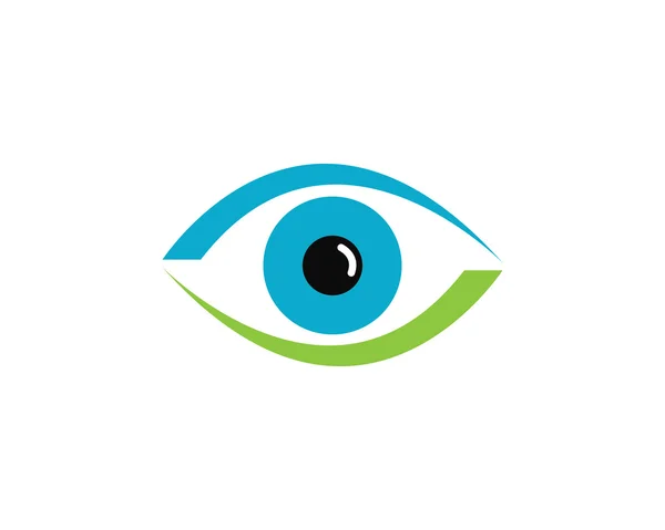 Símbolo e logotipo do cuidado dos olhos — Vetor de Stock