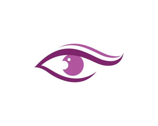 Eyes care symbol and logo — Stock Vector