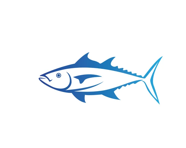 Fisch-Logo und Symbol — Stockvektor