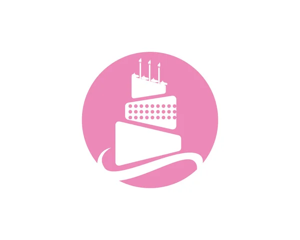 Kuchen und Bäckerei Logo — Stockvektor