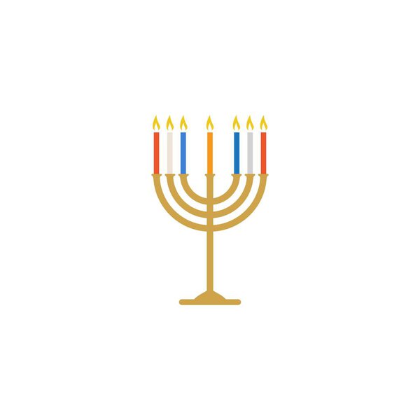 Happy Hanukkah Vector icon design illustration Template