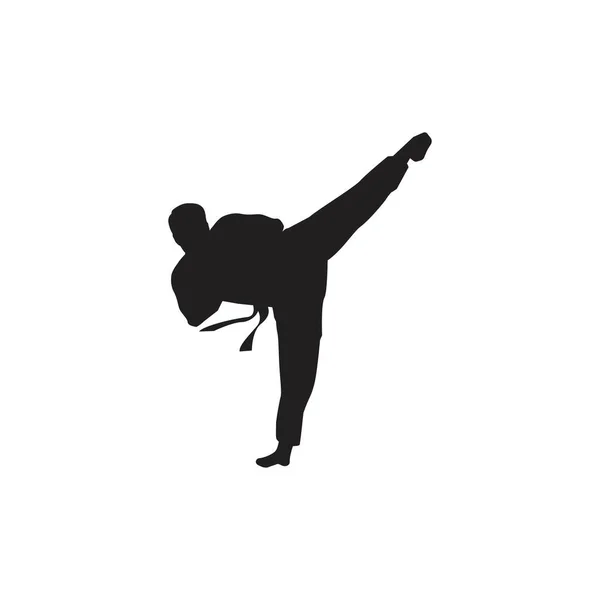 Šablona Návrhu Ikon Taekwondo Vector — Stockový vektor