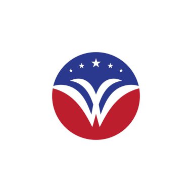 Wing Kavramı simge şablonu vektör çizimi tasarımı