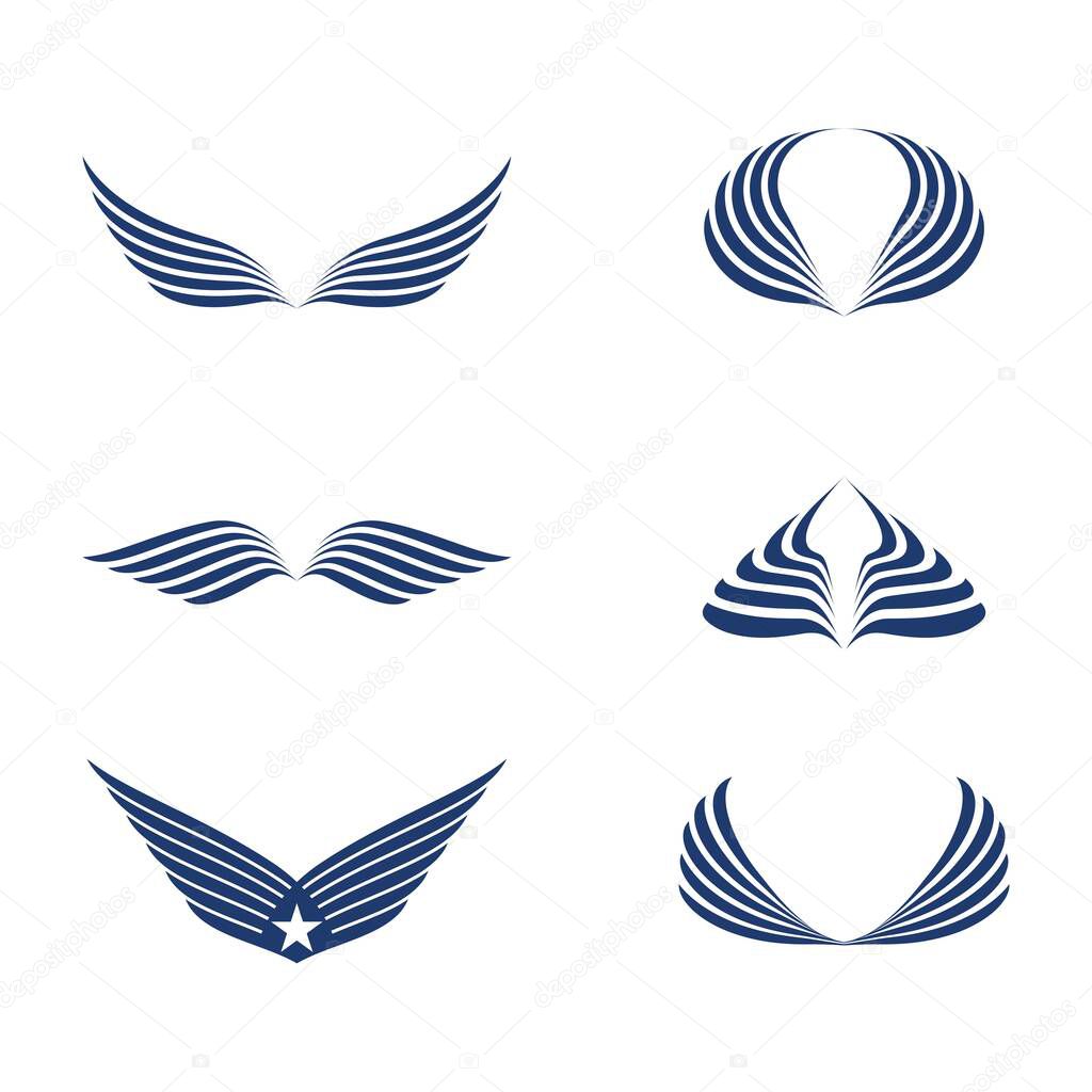 Wing Concept icon Template vector illustration design