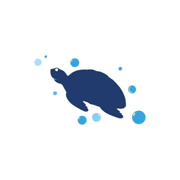 Tortuga Animal Dibujo Animado Icono Vector Ilustración — Vector de stock