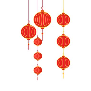 Lampion Vektör tasarım örnekleme şablonu