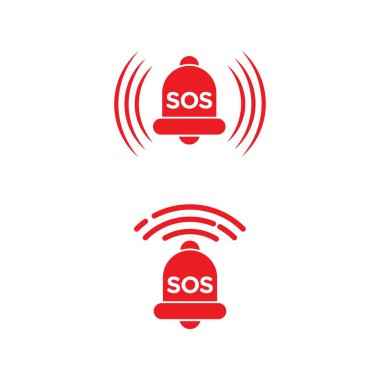 SOS Vektör simgesi tasarım örnekleme şablonu