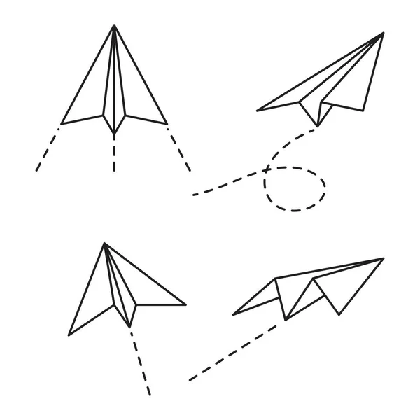Plan Papier Illustration Conception Icône Vectorielle Modèle — Image vectorielle