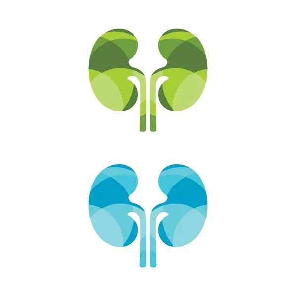 Plantilla Logotipo Diseño Ilusión Vector Renal — Archivo Imágenes Vectoriales