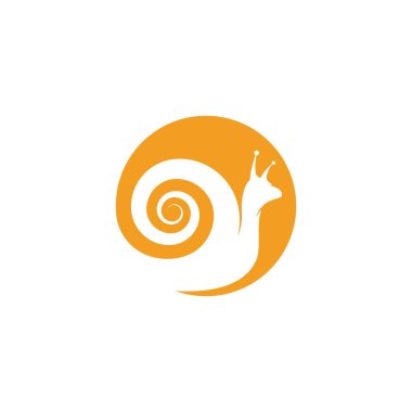 Salyangoz Vektör simgesi tasarım örnekleme şablonu