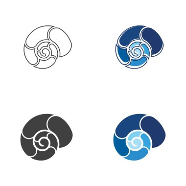 Salyangoz Vektör simgesi tasarım örnekleme şablonu